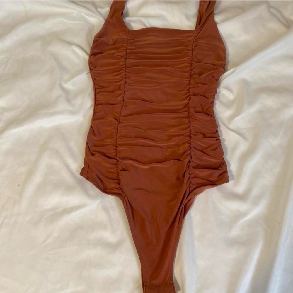 Brown bodysuit